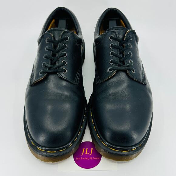 Dr. Martens Men's 8053 Made in England Black Leather Shoes Size 10 UK/ 11 US - Picture 3 of 13